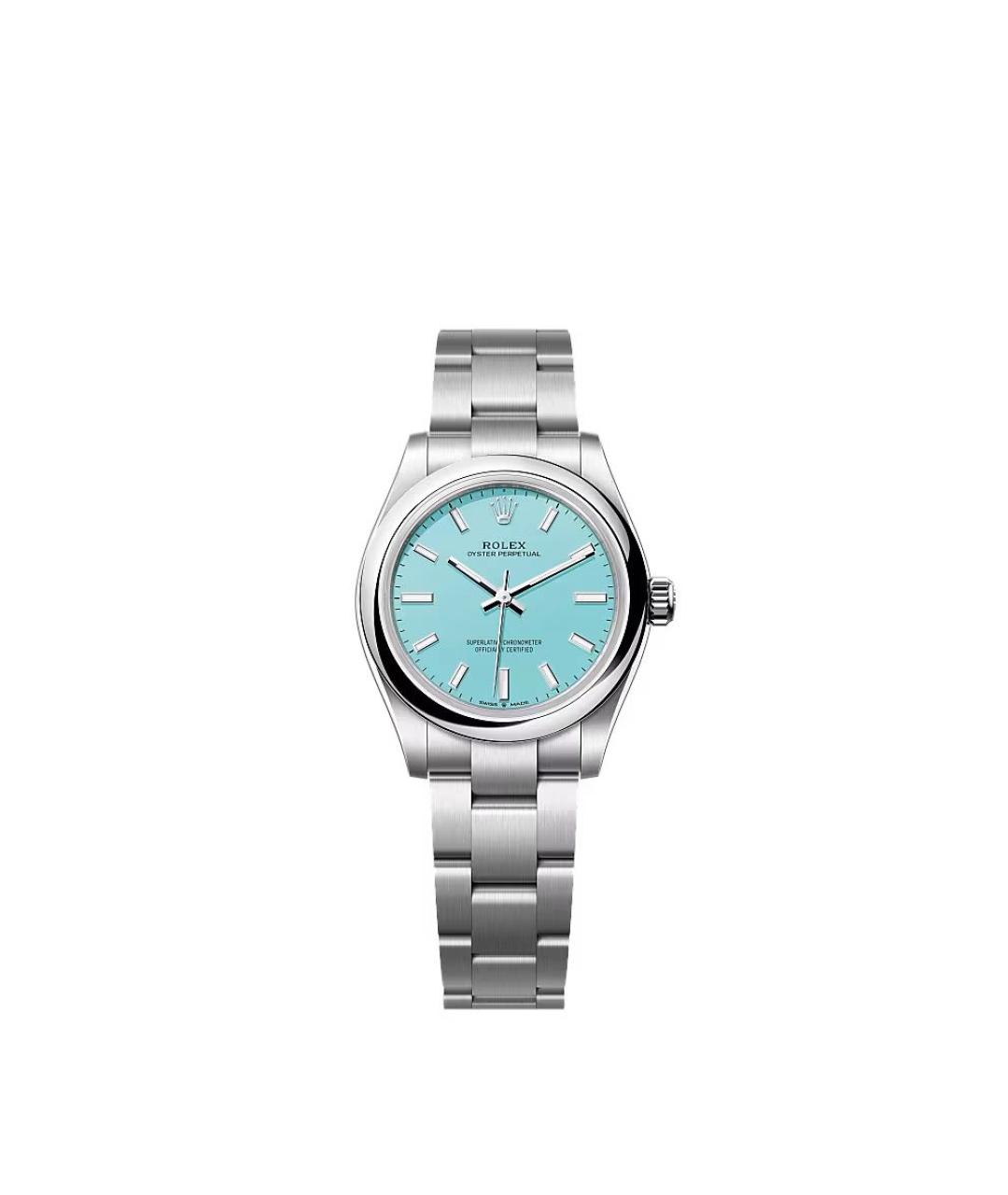 ROLEX Бирюзовые металлические часы, фото 1