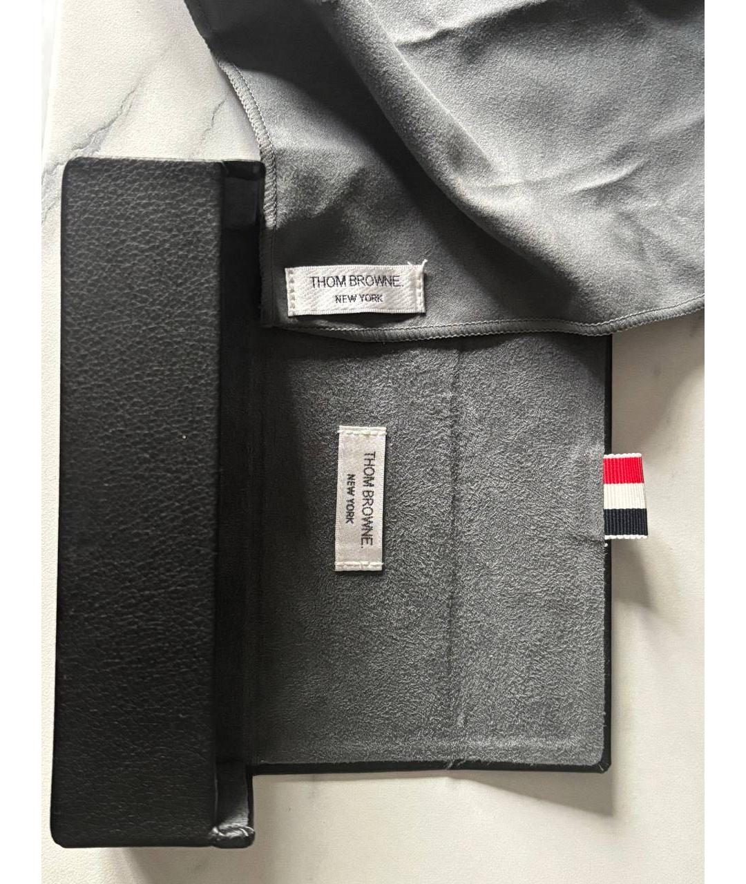 THOM BROWNE Белые пластиковые солнцезащитные очки, фото 4