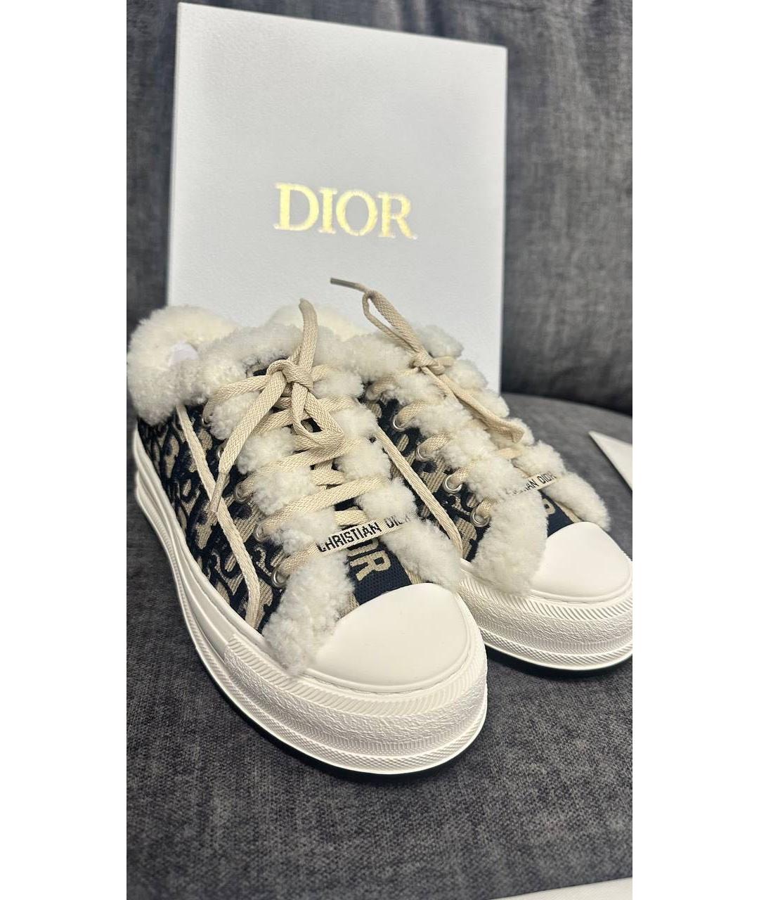 CHRISTIAN DIOR Белые кожаные кеды, фото 2