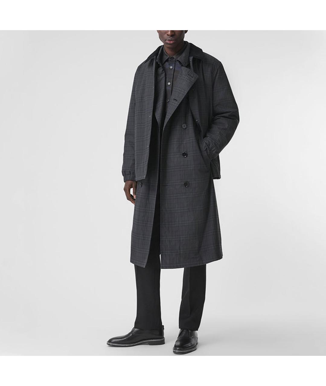 BURBERRY Серый пуховик, фото 2