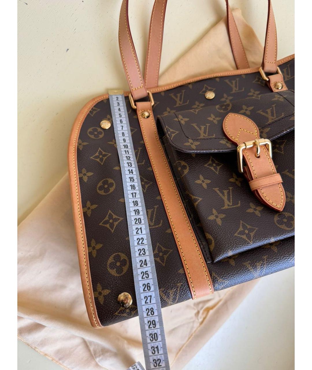 LOUIS VUITTON Коричневая дорожная/спортивная сумка, фото 8