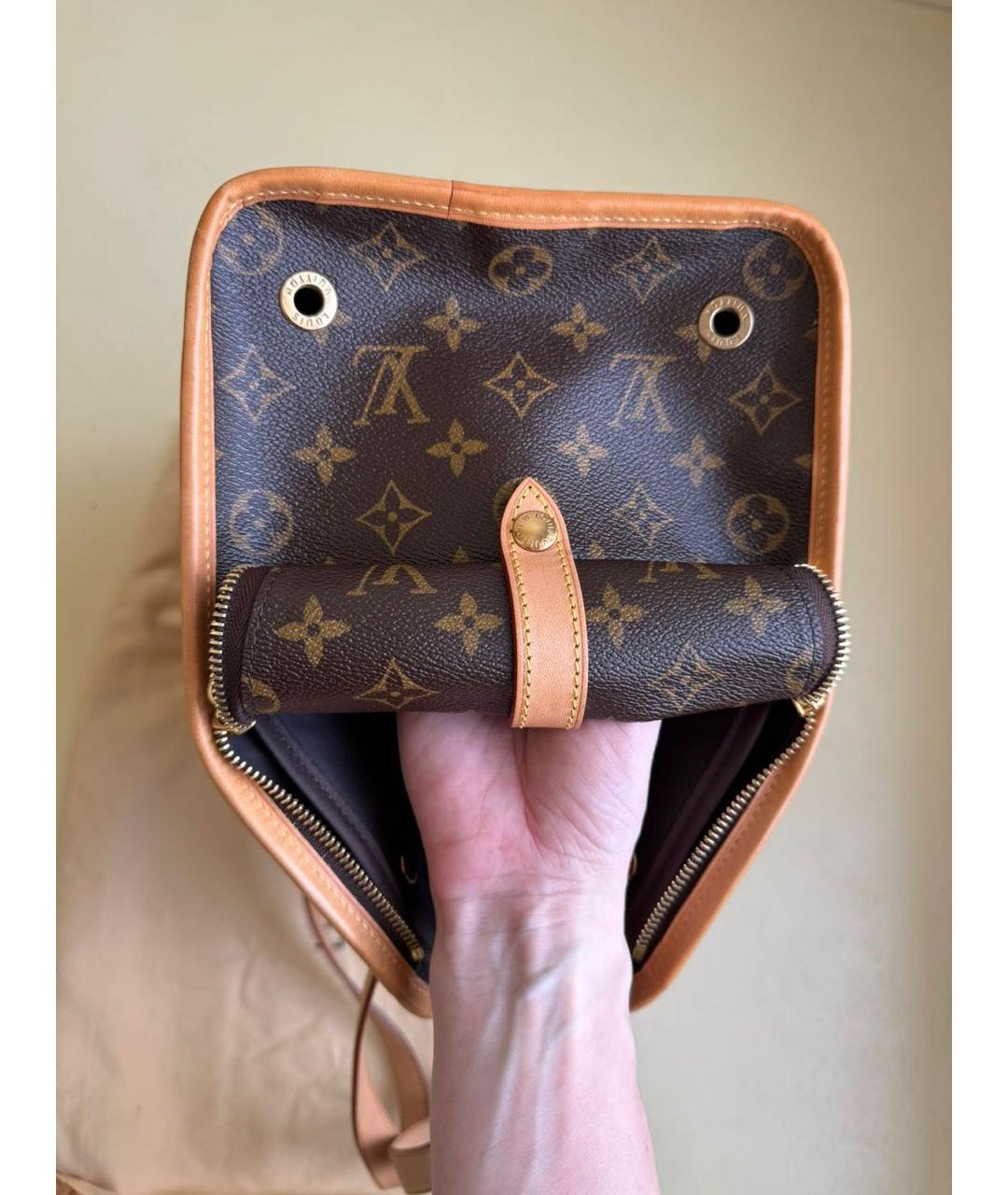 LOUIS VUITTON Коричневая дорожная/спортивная сумка, фото 6