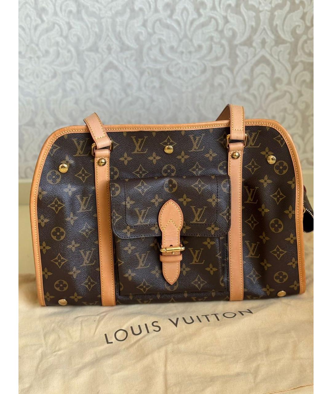LOUIS VUITTON Коричневая дорожная/спортивная сумка, фото 9