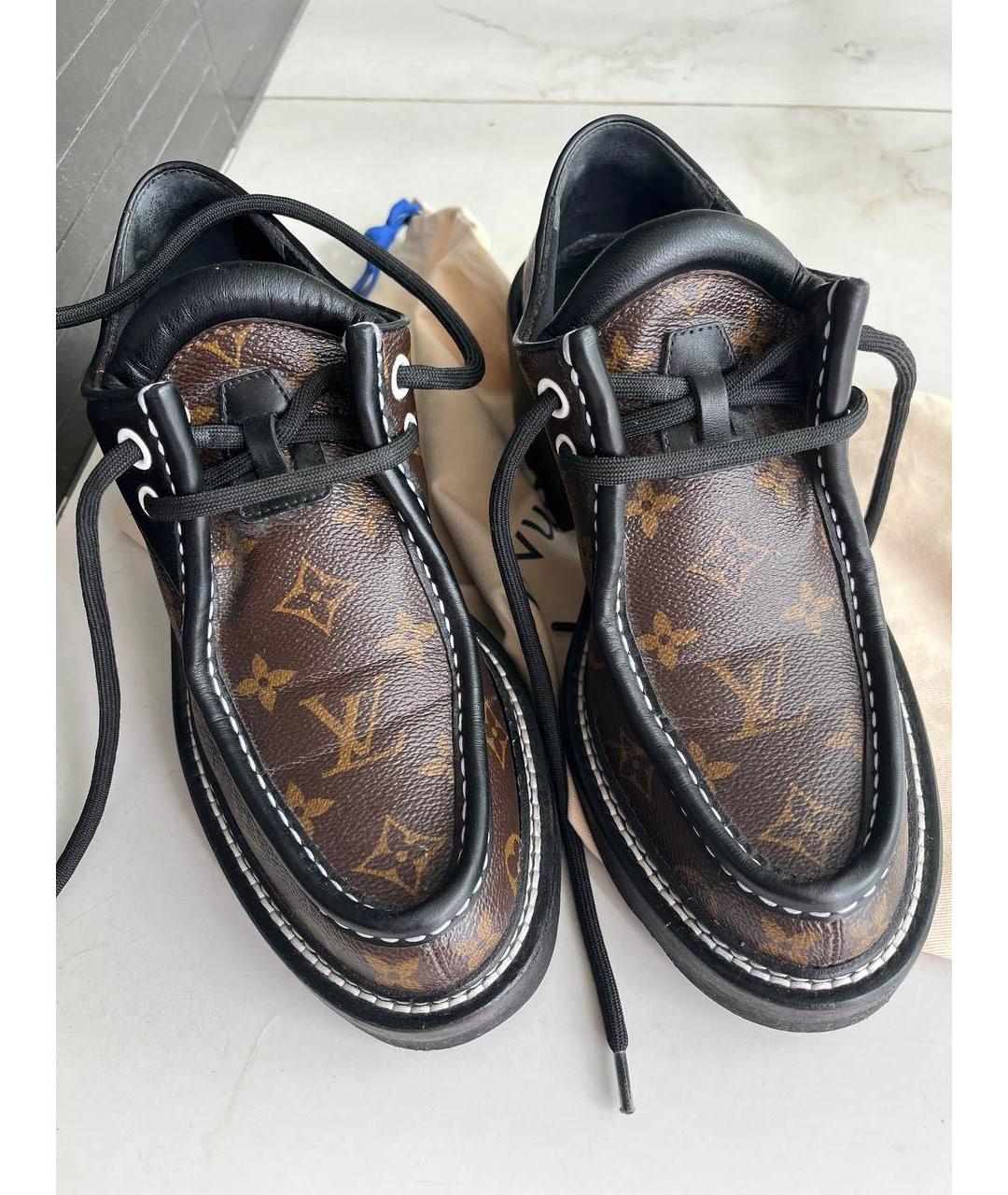 LOUIS VUITTON Коричневые кожаные брогги и оксфорды, фото 2