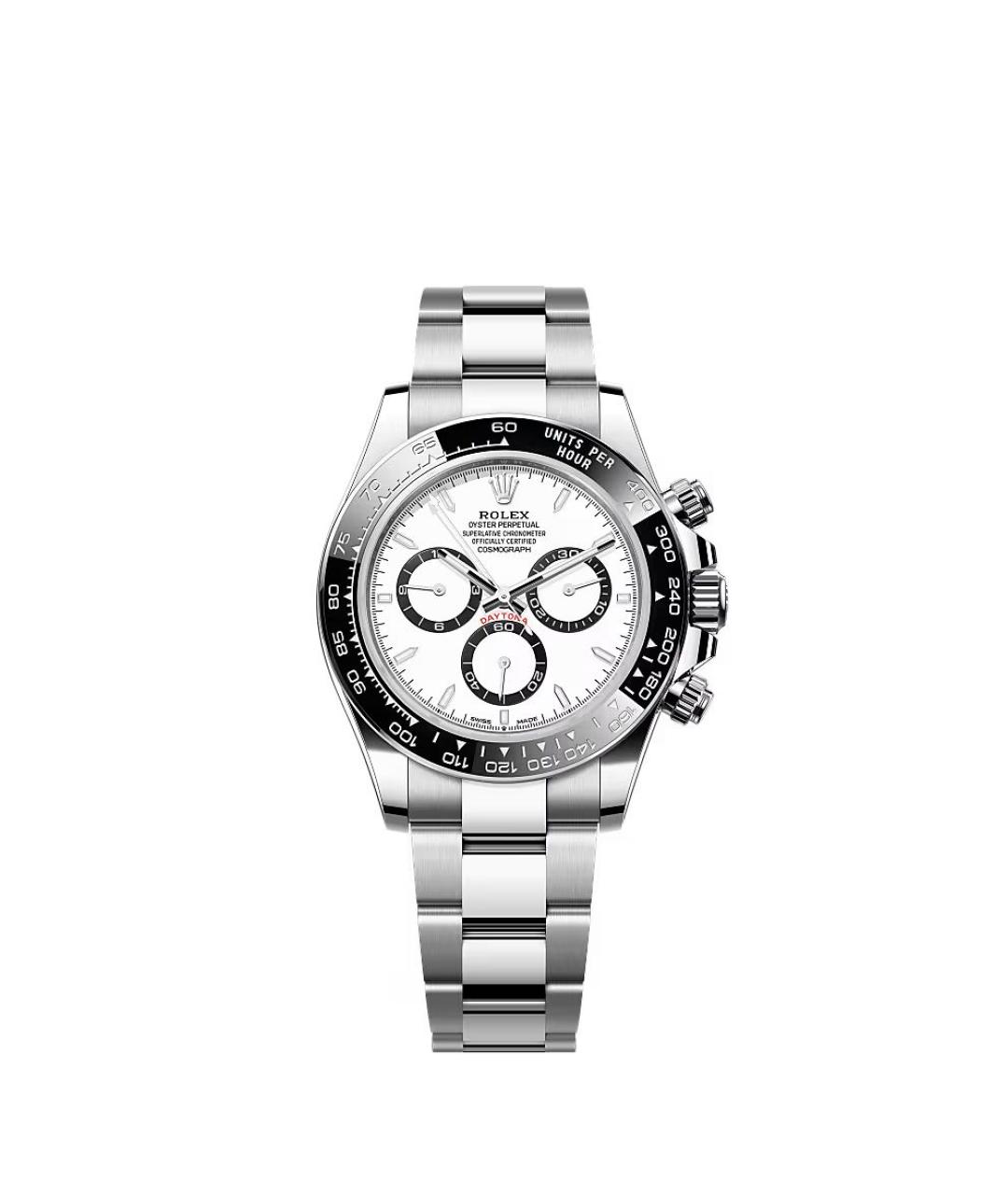 ROLEX Белые металлические часы, фото 1