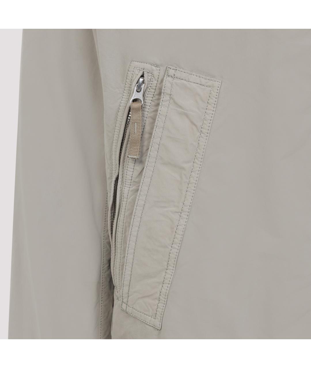 STONE ISLAND Серая полиэстеровая куртка, фото 3