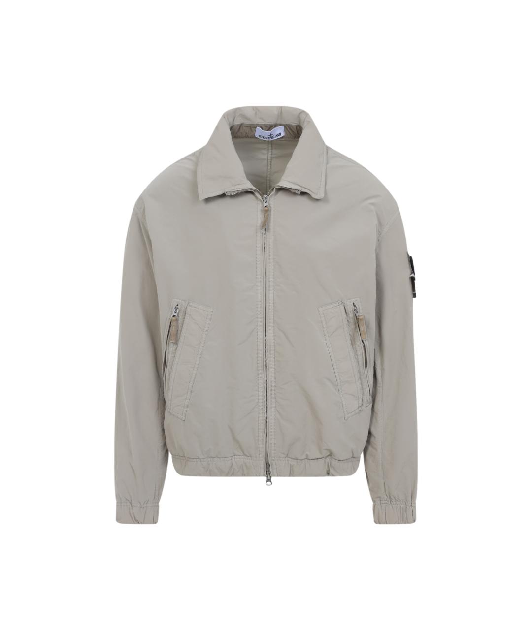 STONE ISLAND Серая полиэстеровая куртка, фото 1