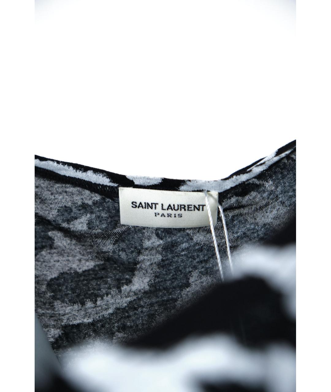 SAINT LAURENT Мульти вискозная майка, фото 3