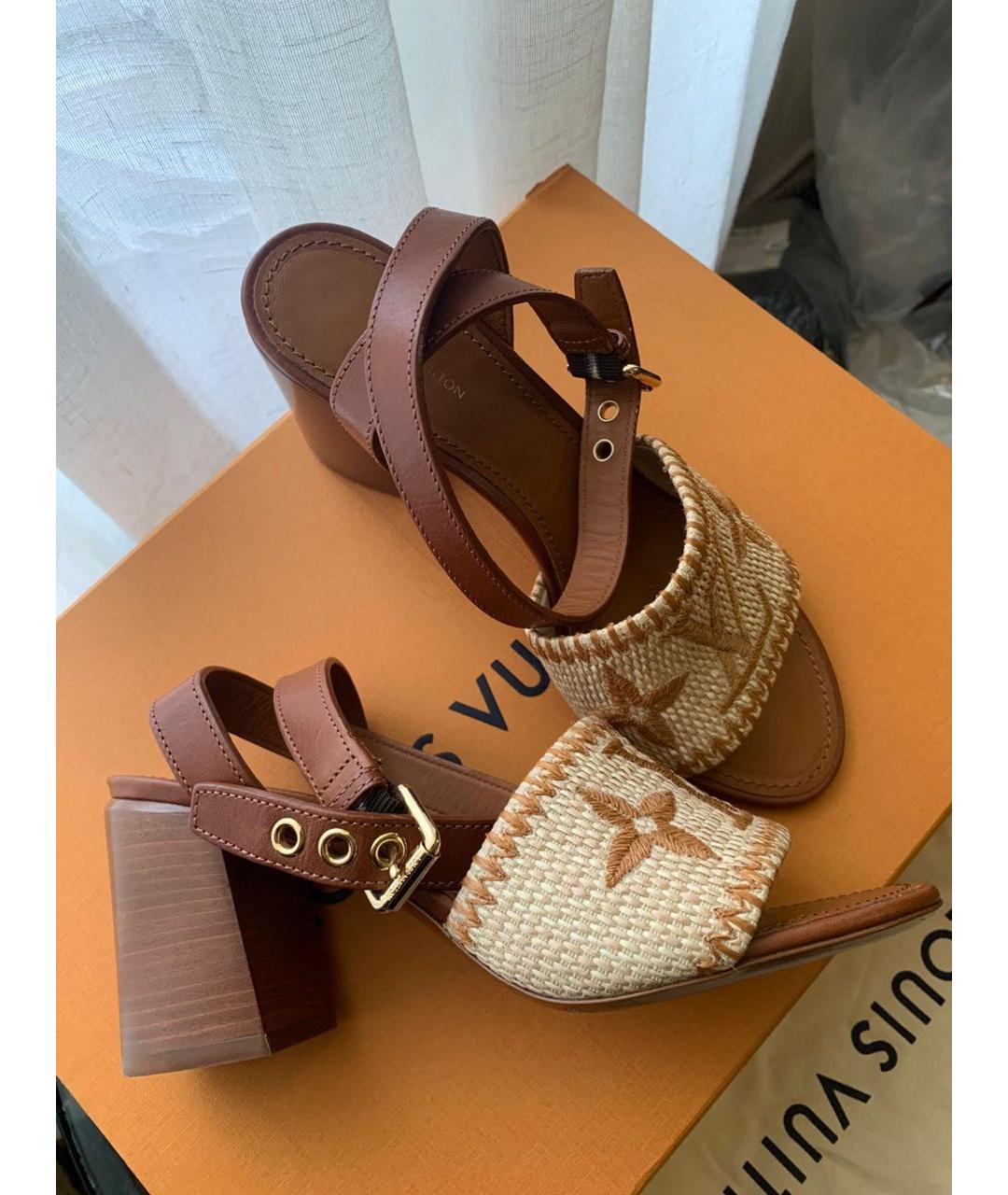 LOUIS VUITTON Мульти босоножки, фото 3