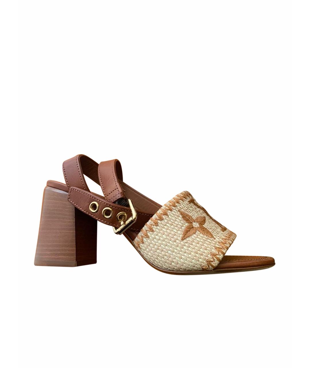 LOUIS VUITTON Мульти босоножки, фото 1