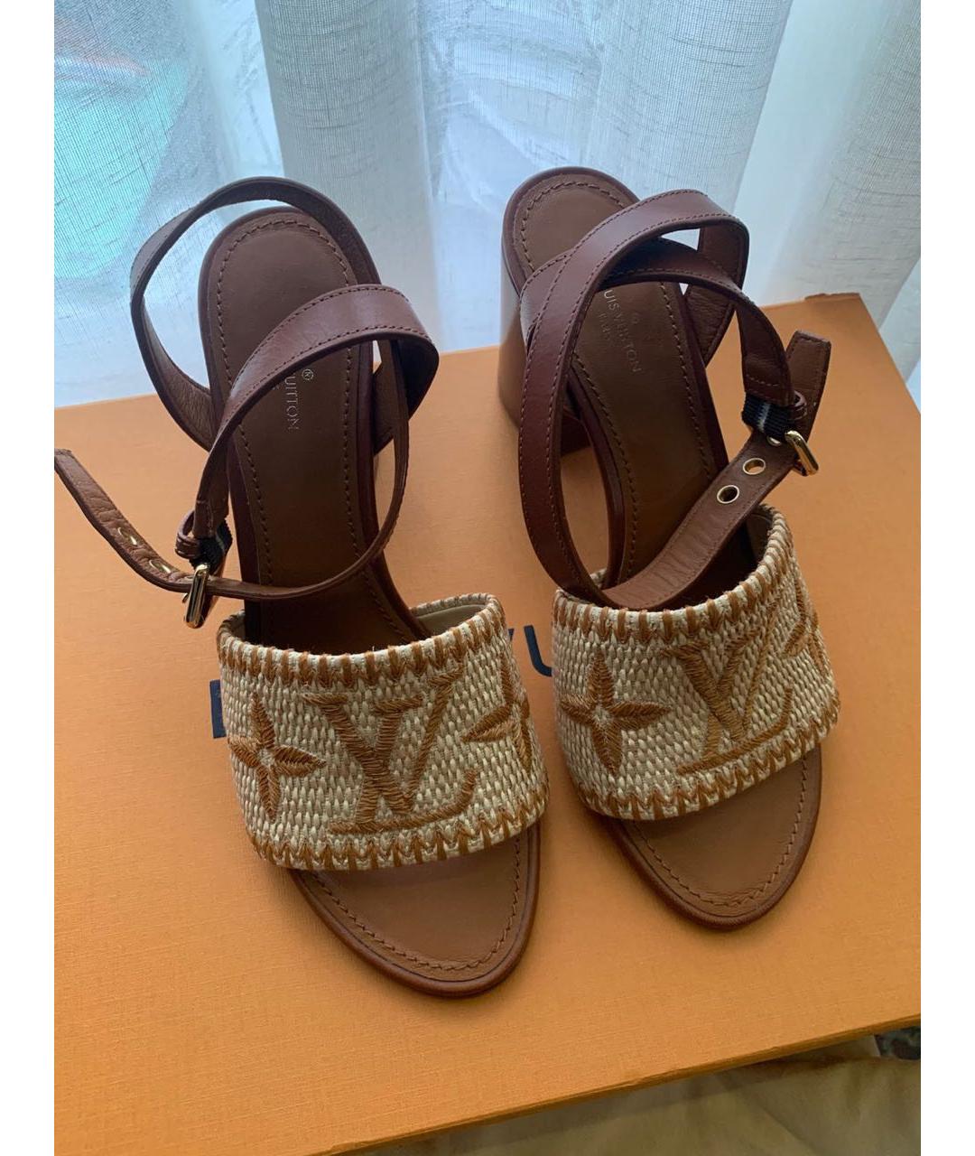 LOUIS VUITTON Мульти босоножки, фото 2