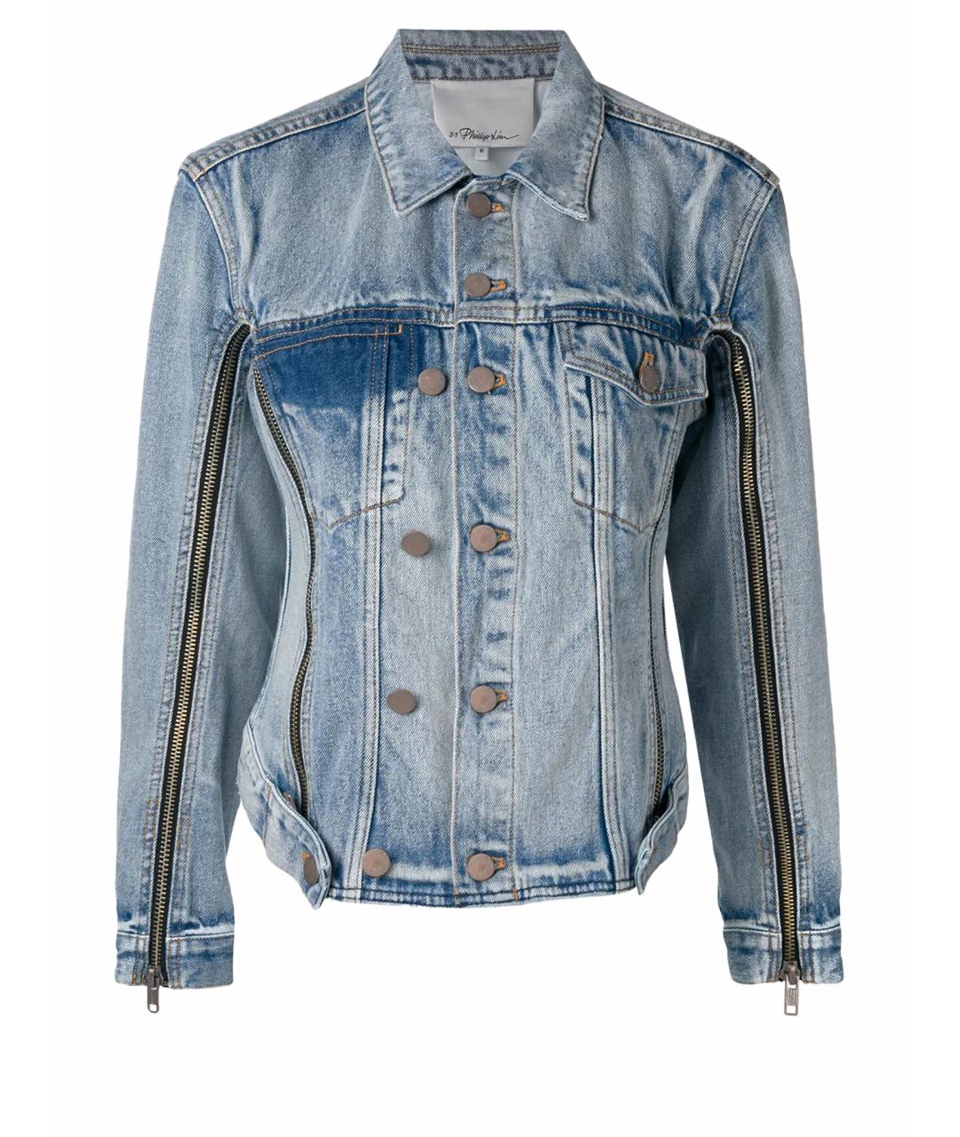 3.1 PHILLIP LIM Голубая деним куртка, фото 1