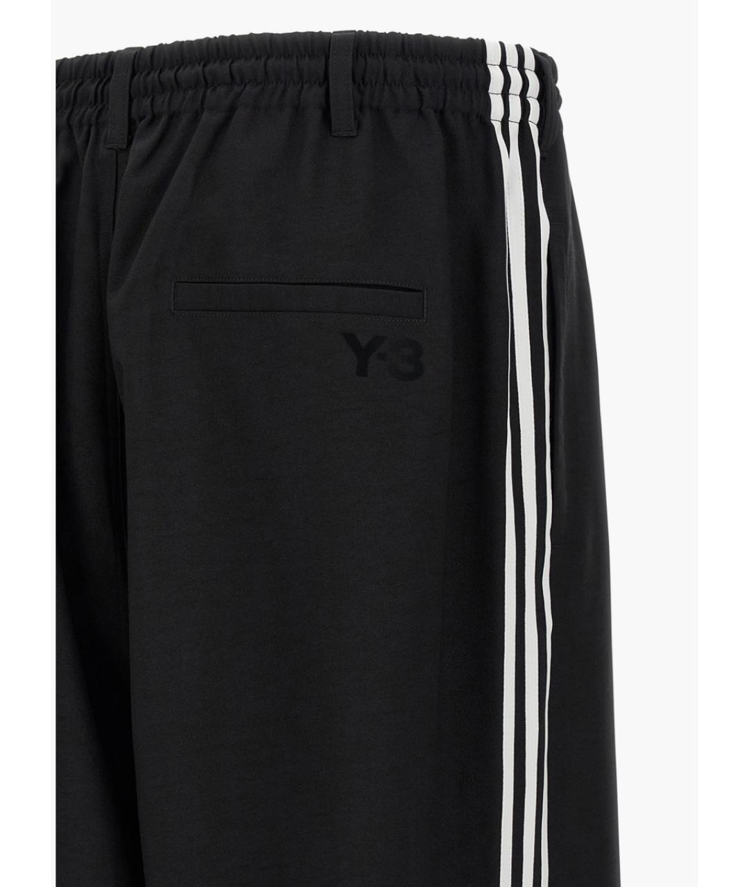 Y-3 Черные прямые брюки, фото 4