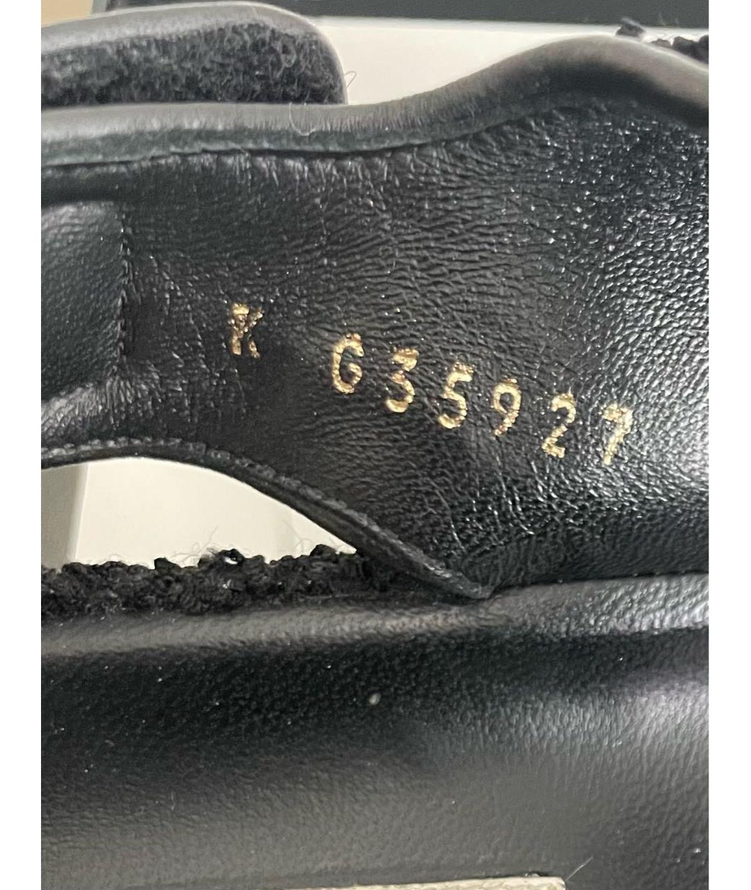 CHANEL Черные сандалии, фото 5