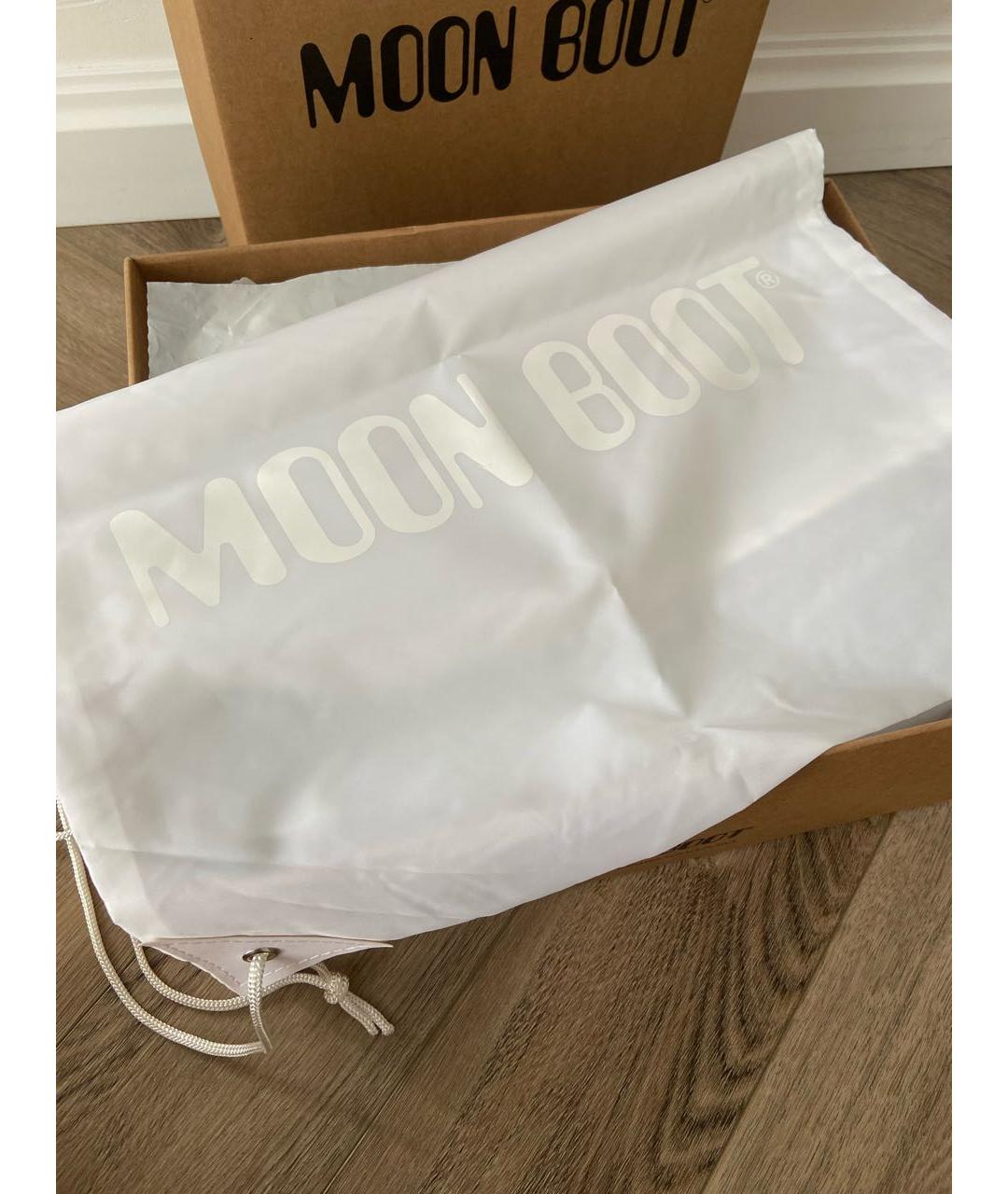 MOON BOOT Хаки резиновые ботинки, фото 7