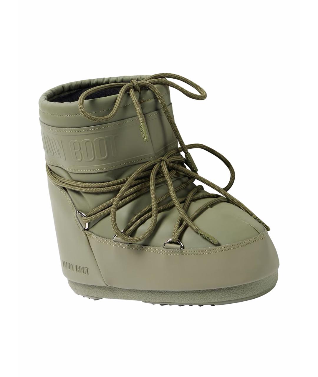 MOON BOOT Хаки резиновые ботинки, фото 1