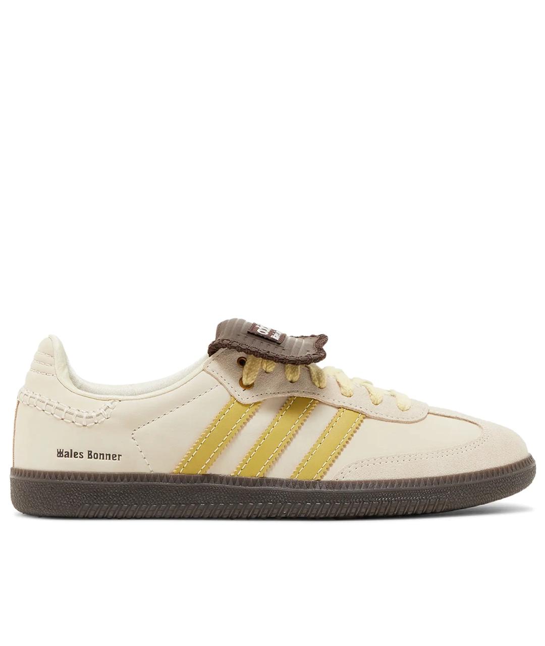 ADIDAS Бежевые кожаные кроссовки, фото 1