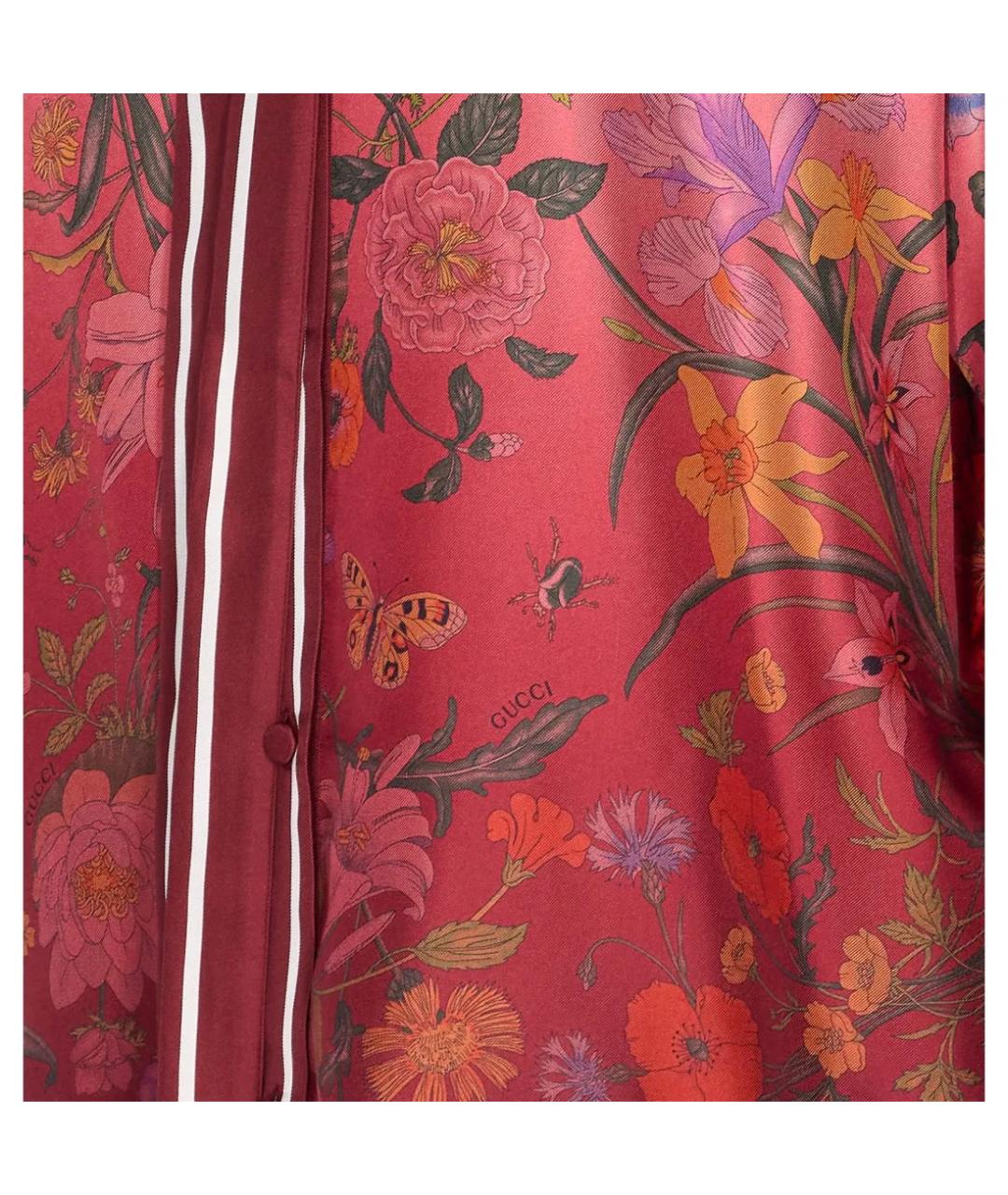 GUCCI Розовая шелковая блузы, фото 2