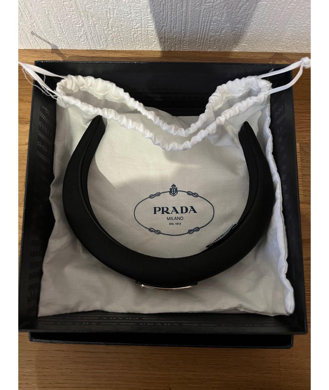 PRADA Черная диадема, фото 3