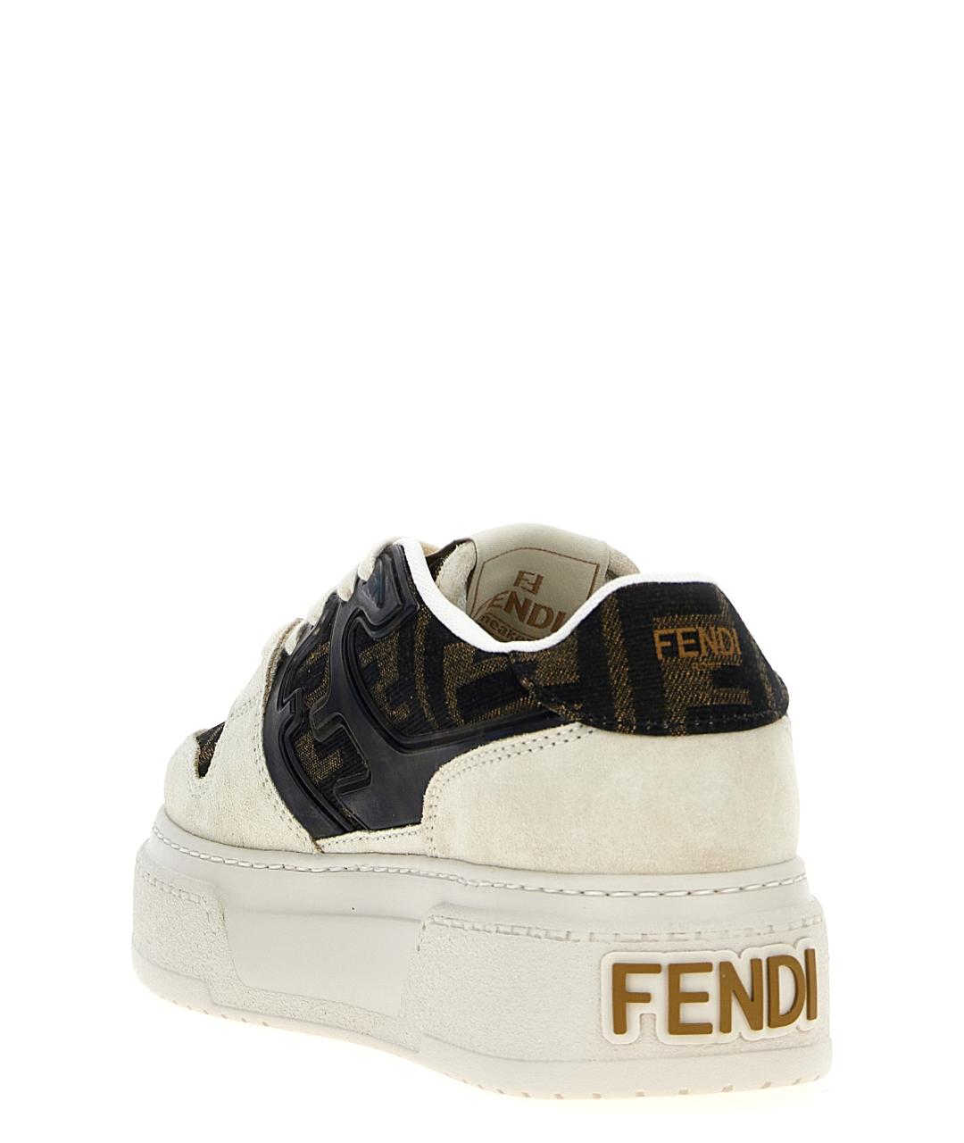 FENDI Мульти текстильные кеды, фото 3