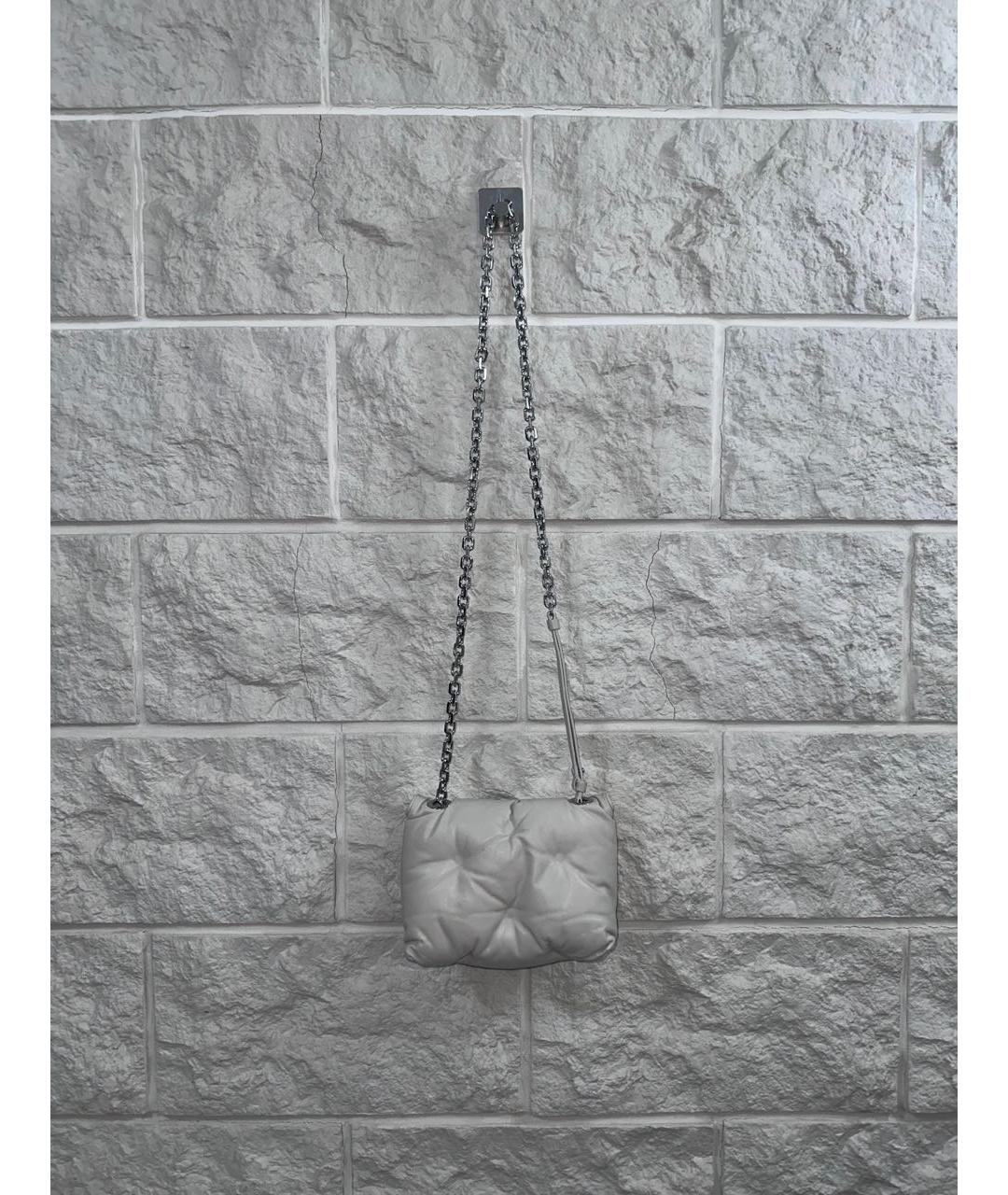 MAISON MARGIELA Бежевая кожаная сумка через плечо, фото 2
