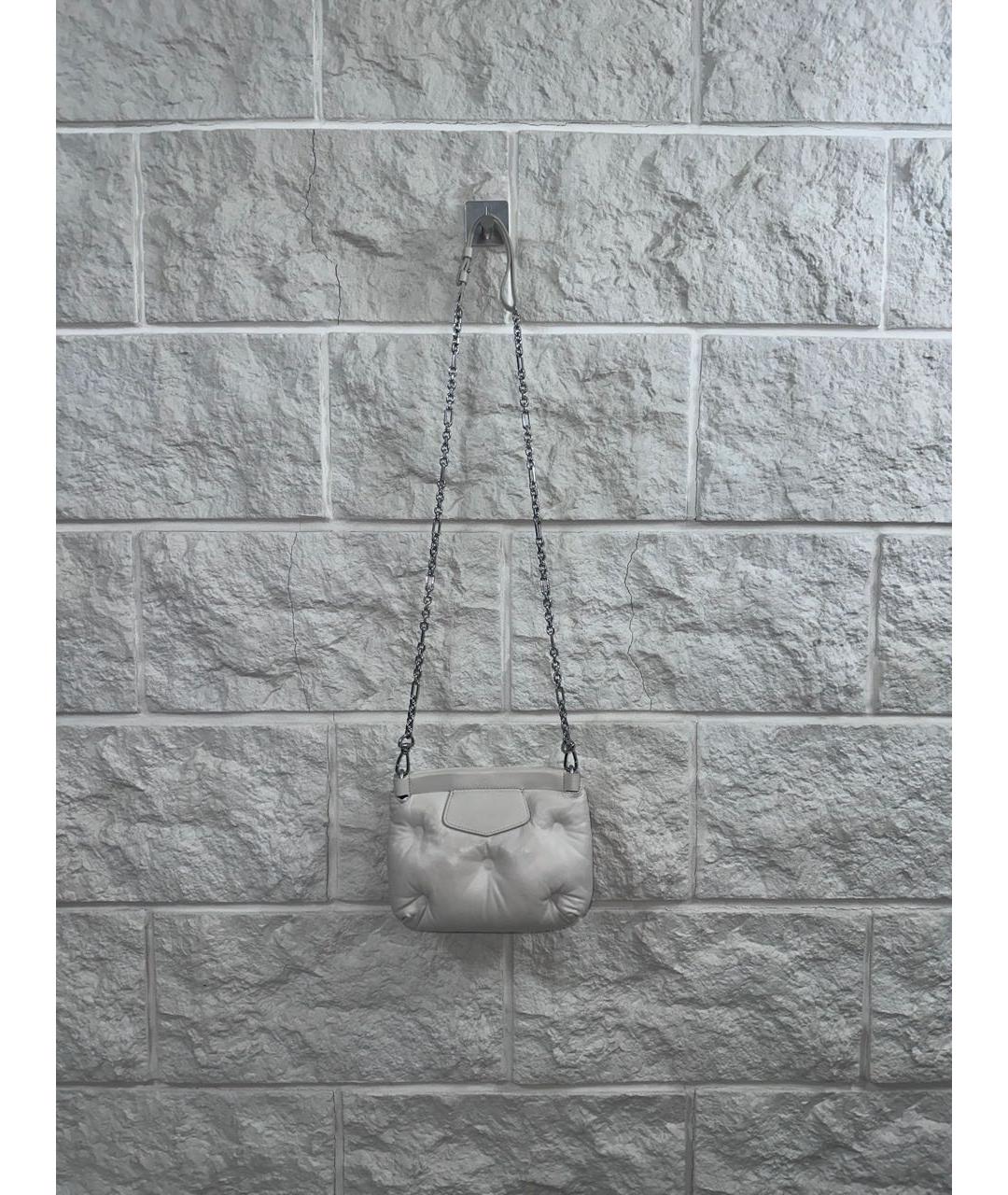 MAISON MARGIELA Бежевая кожаная сумка через плечо, фото 2
