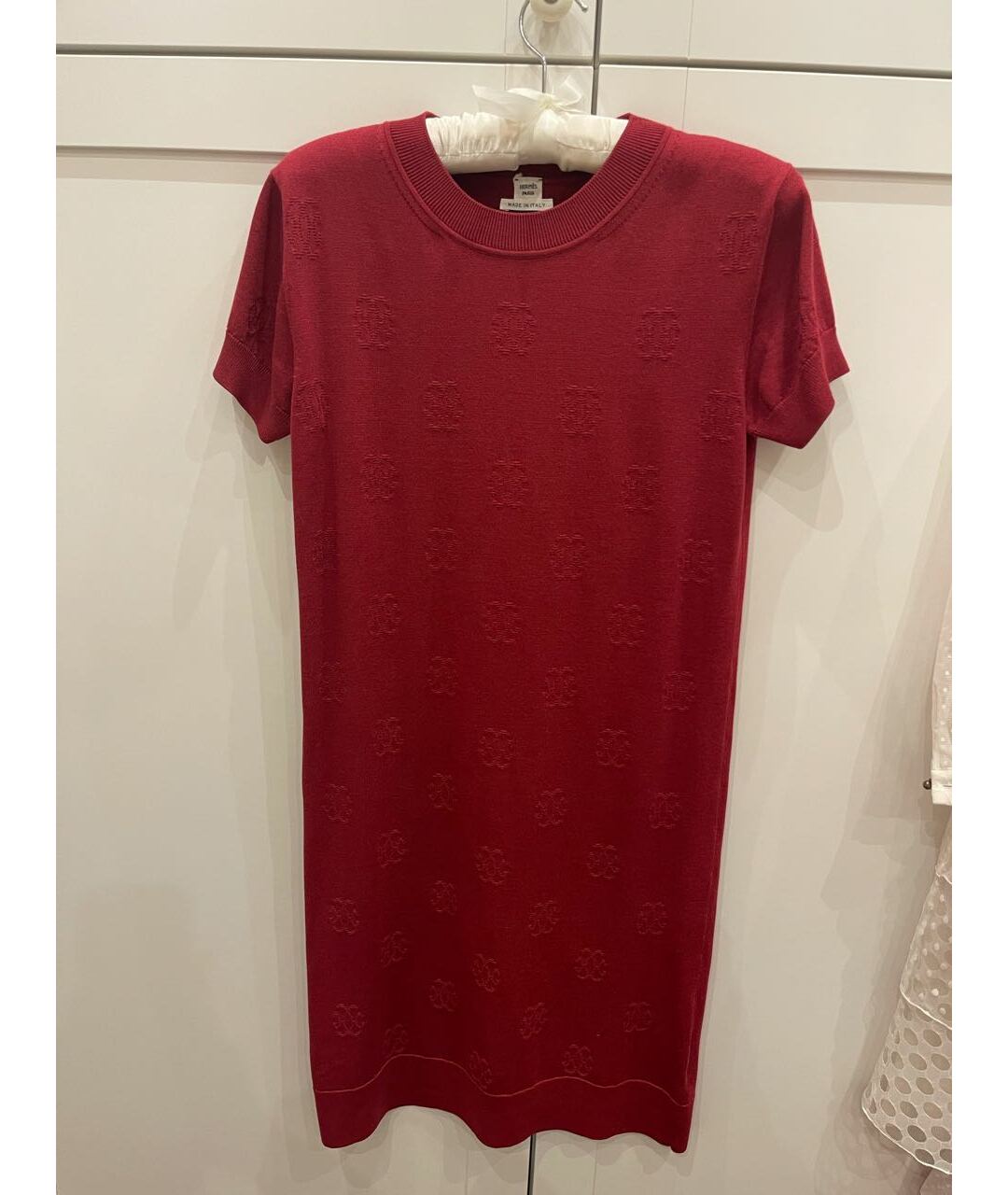 HERMES PRE-OWNED Красное шелковое повседневное платье, фото 7