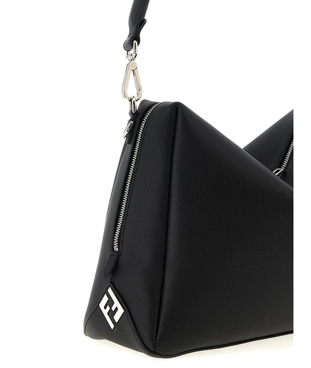 FENDI Черная кожаная сумка на плечо, фото 3