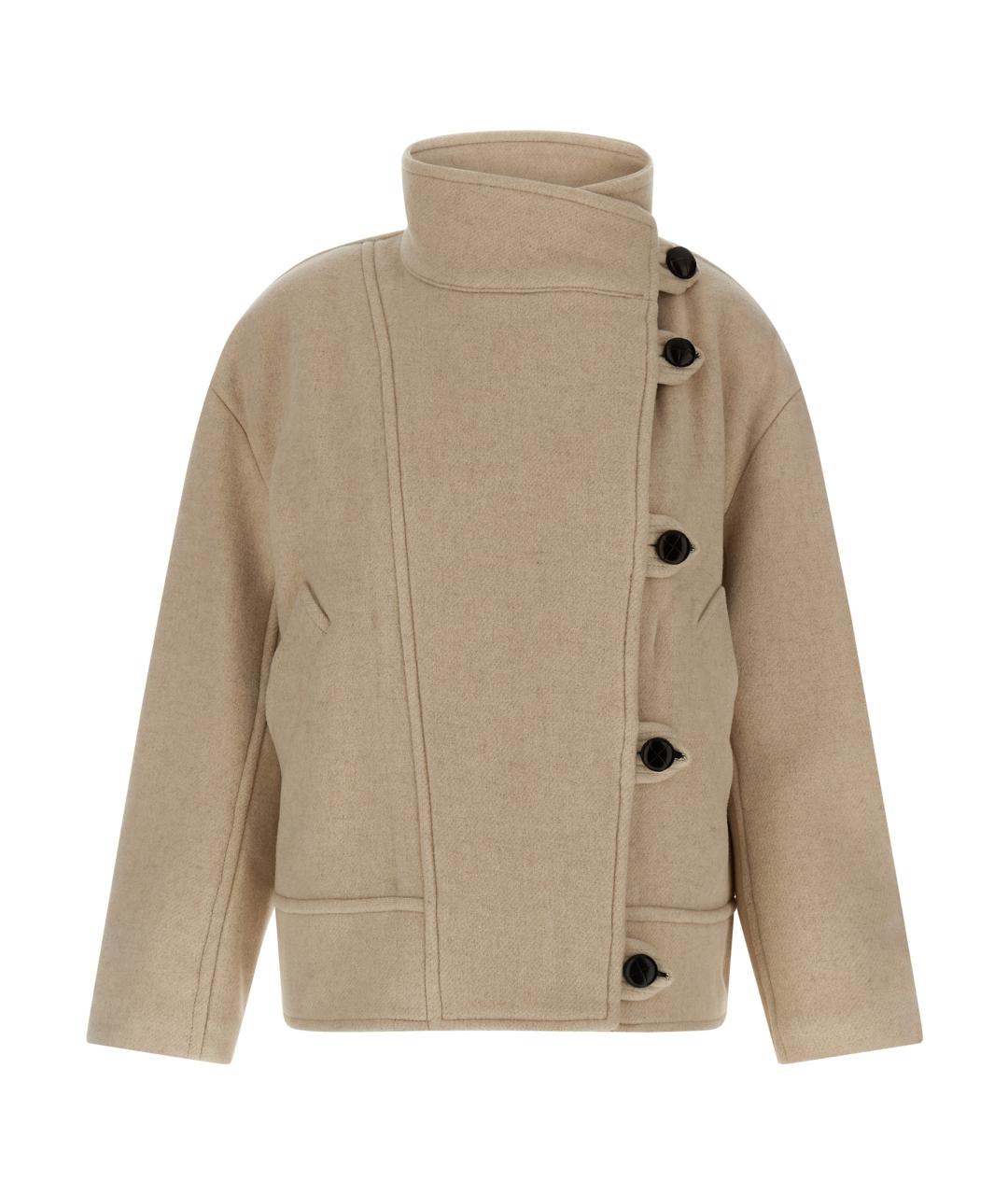 ISABEL MARANT Бежевое шерстяное пальто, фото 1
