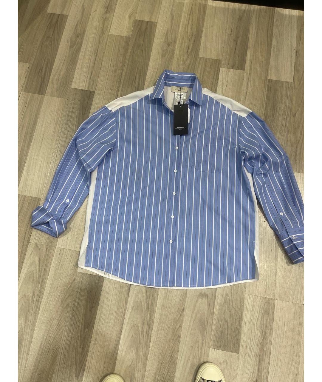 WEEKEND MAX MARA Голубая хлопковая рубашка, фото 4