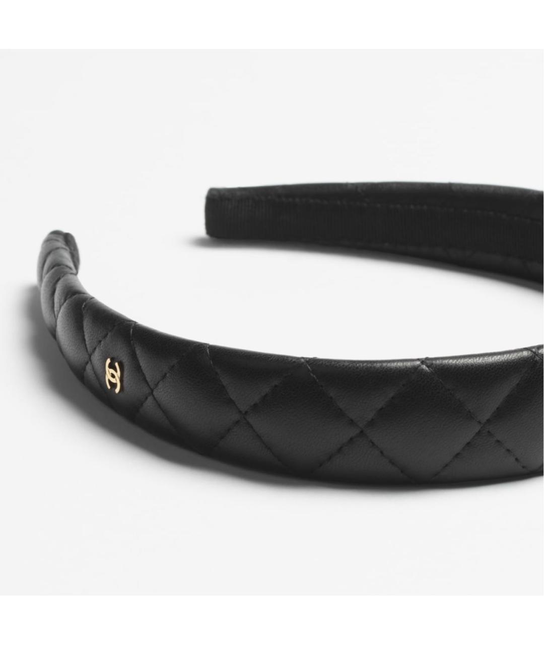 CHANEL Черный ободок, фото 2