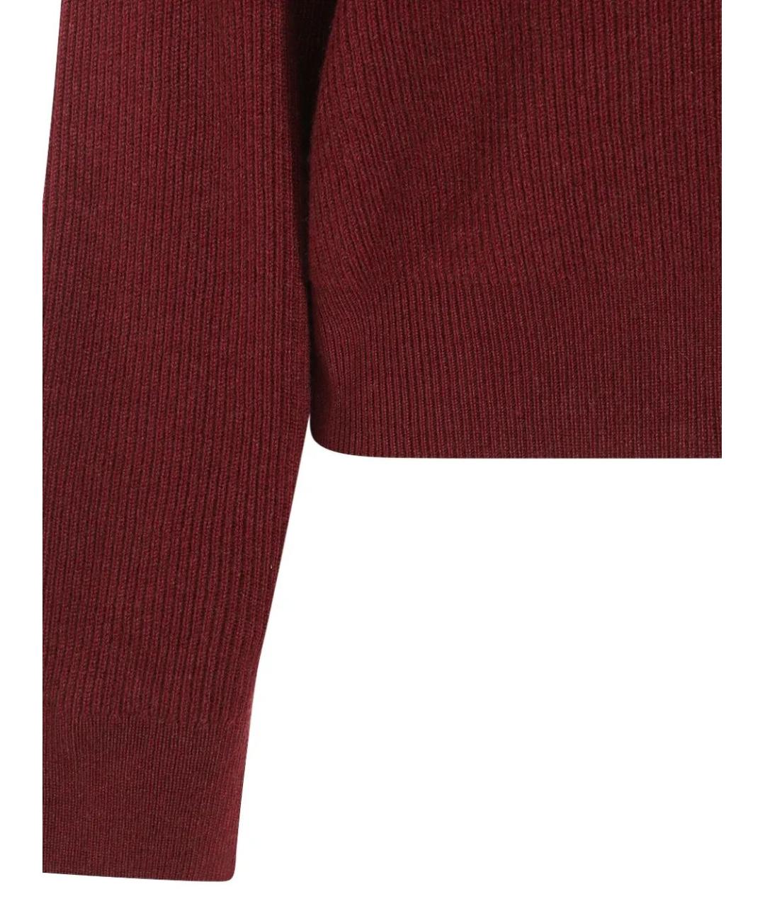 BRUNELLO CUCINELLI Бордовый кашемировый джемпер / свитер, фото 4