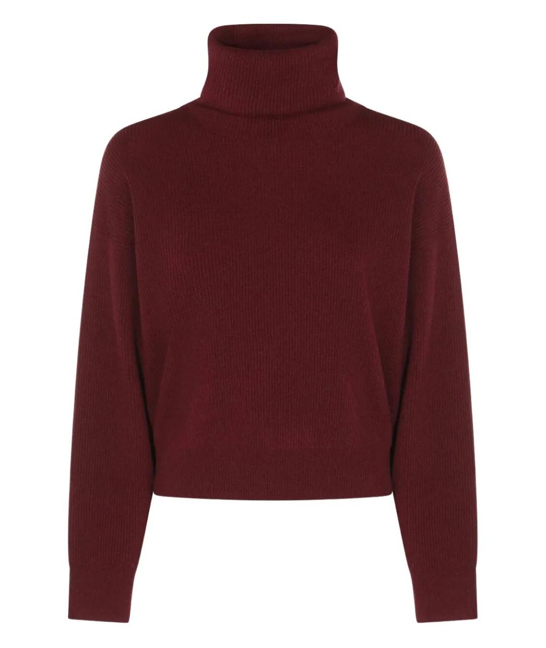 BRUNELLO CUCINELLI Бордовый кашемировый джемпер / свитер, фото 1