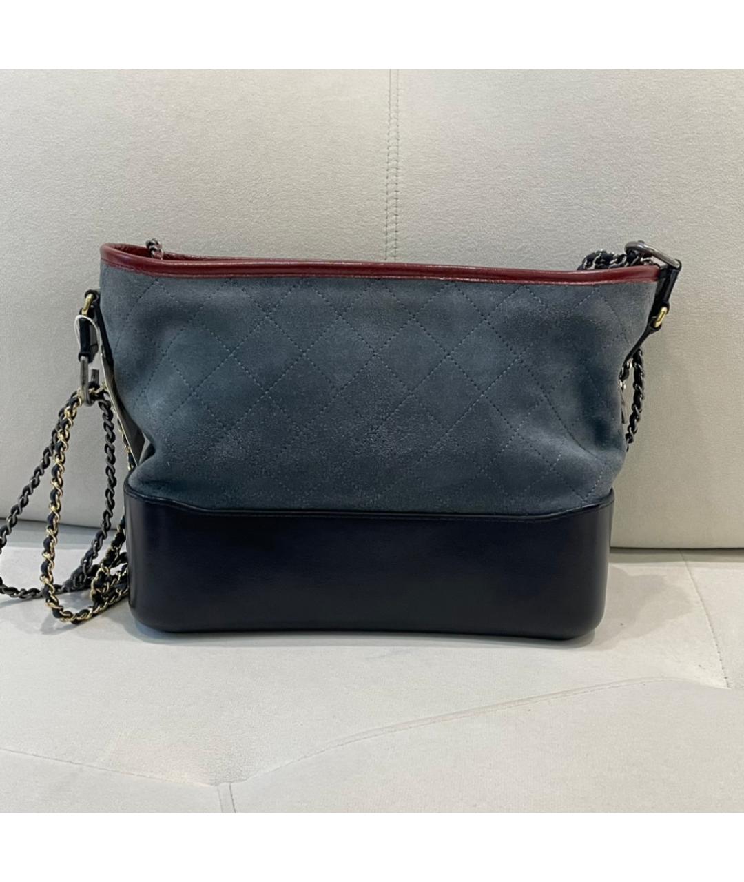 CHANEL Голубая кожаная сумка тоут, фото 3
