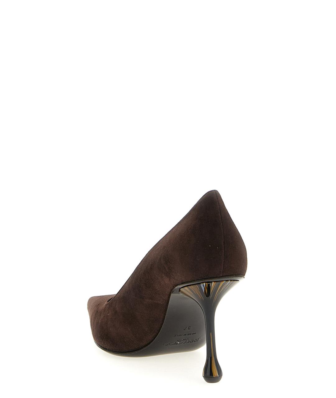 JIMMY CHOO Коричневые замшевые туфли, фото 3