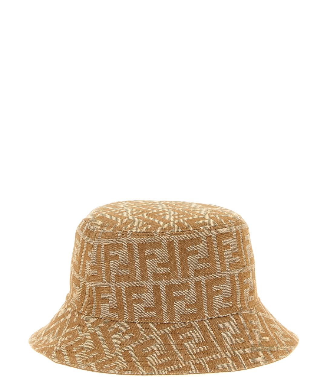 FENDI Коричневая хлопковая панама, фото 2