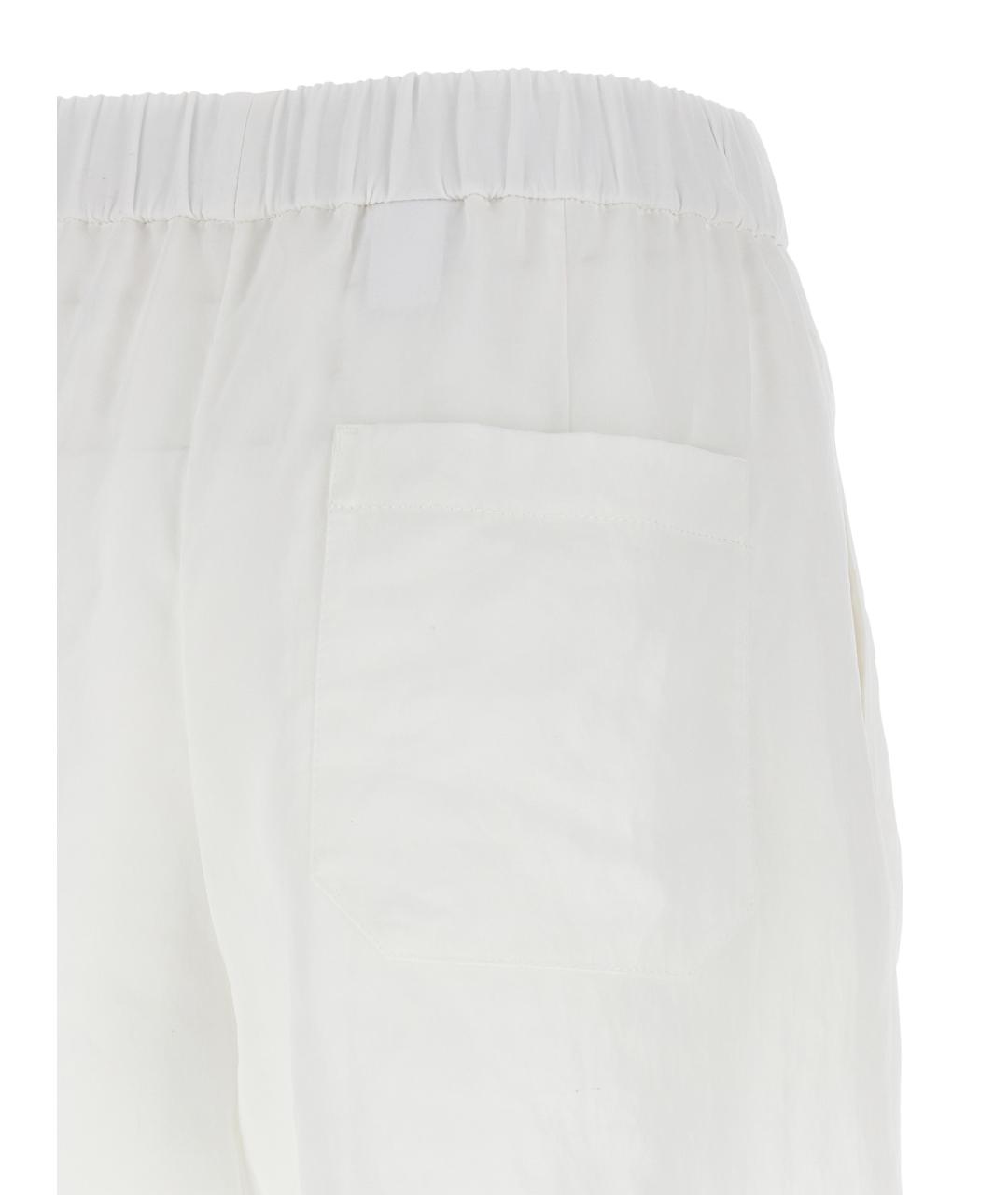 BRUNELLO CUCINELLI Белые хлопковые шорты, фото 4