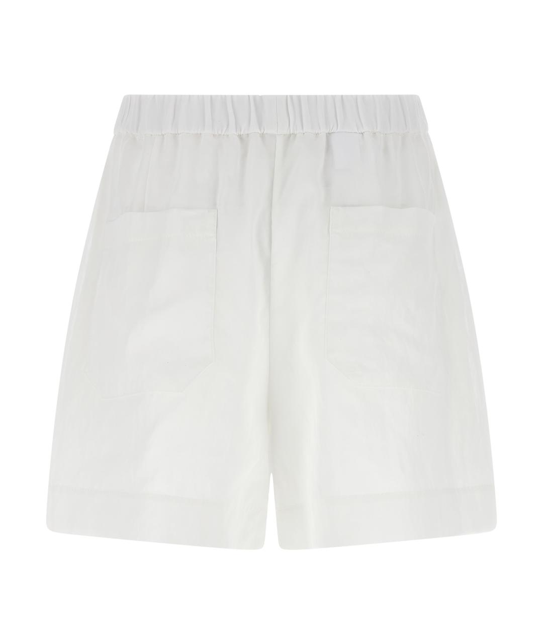 BRUNELLO CUCINELLI Белые хлопковые шорты, фото 2