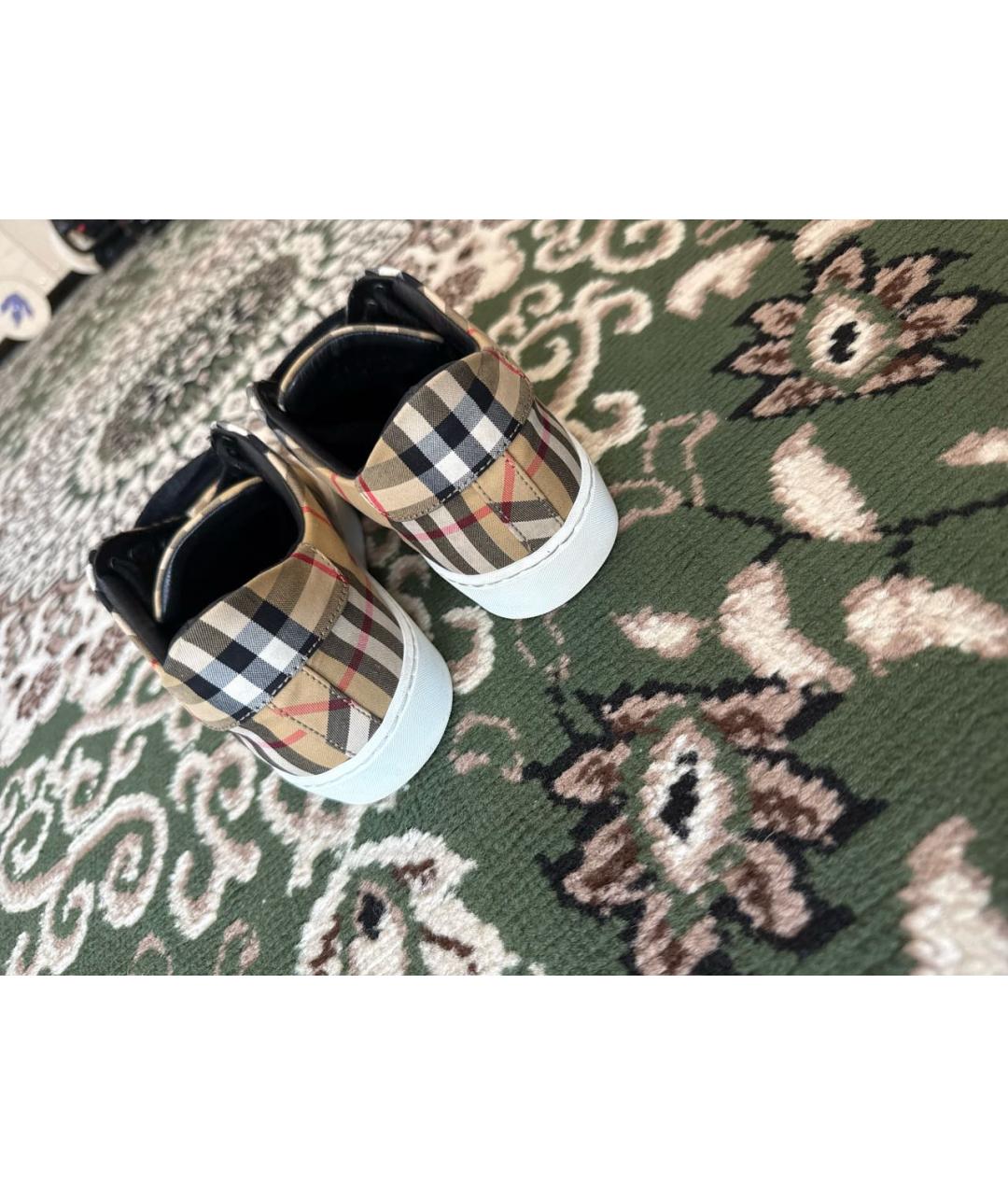 BURBERRY Текстильные кеды, фото 3