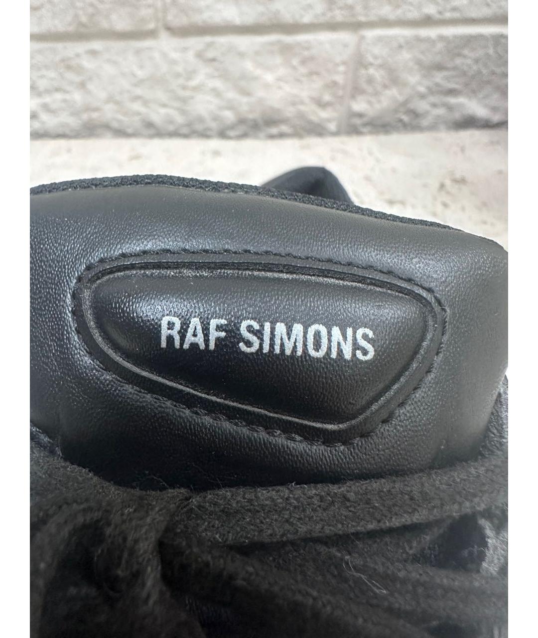 RAF SIMONS Черные низкие кроссовки / кеды, фото 6