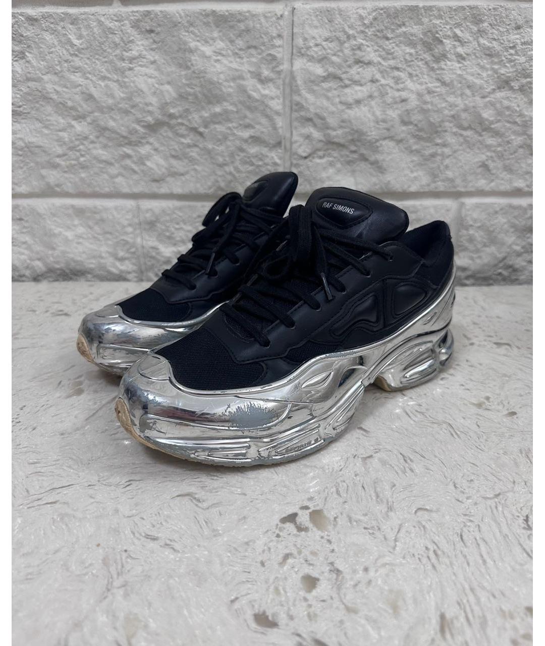 RAF SIMONS Черные низкие кроссовки / кеды, фото 2