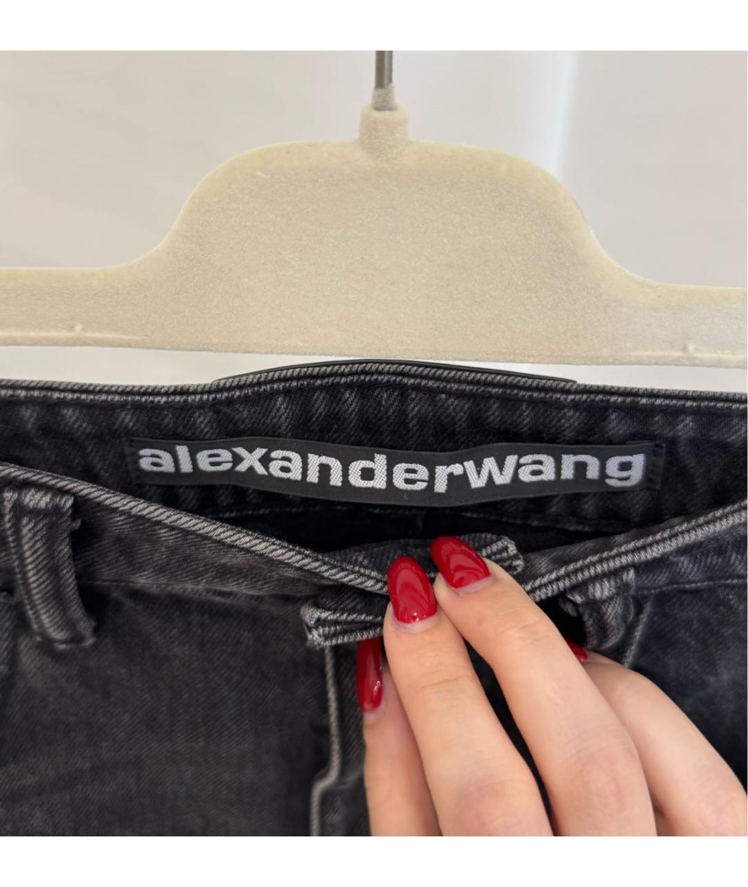 ALEXANDER WANG Черные деним шорты, фото 3