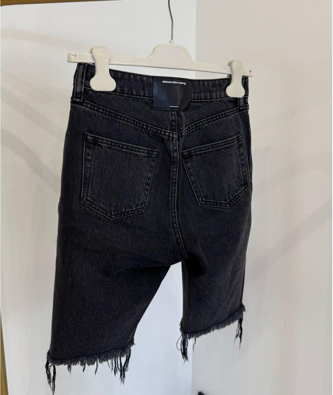 ALEXANDER WANG Черные деним шорты, фото 4
