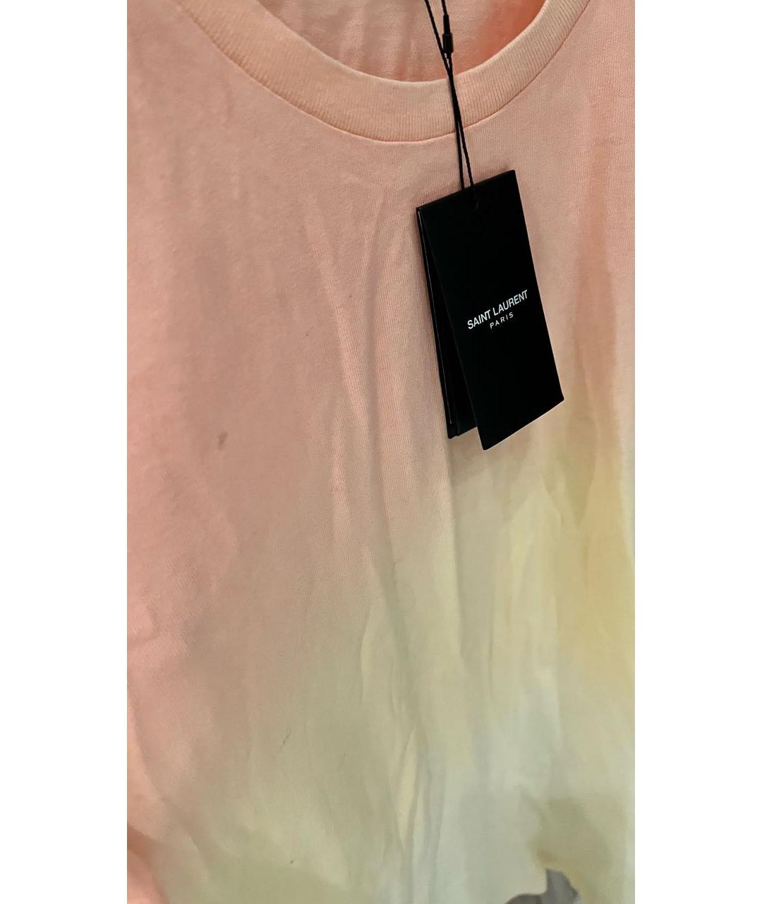SAINT LAURENT Мульти хлопковая футболка, фото 8