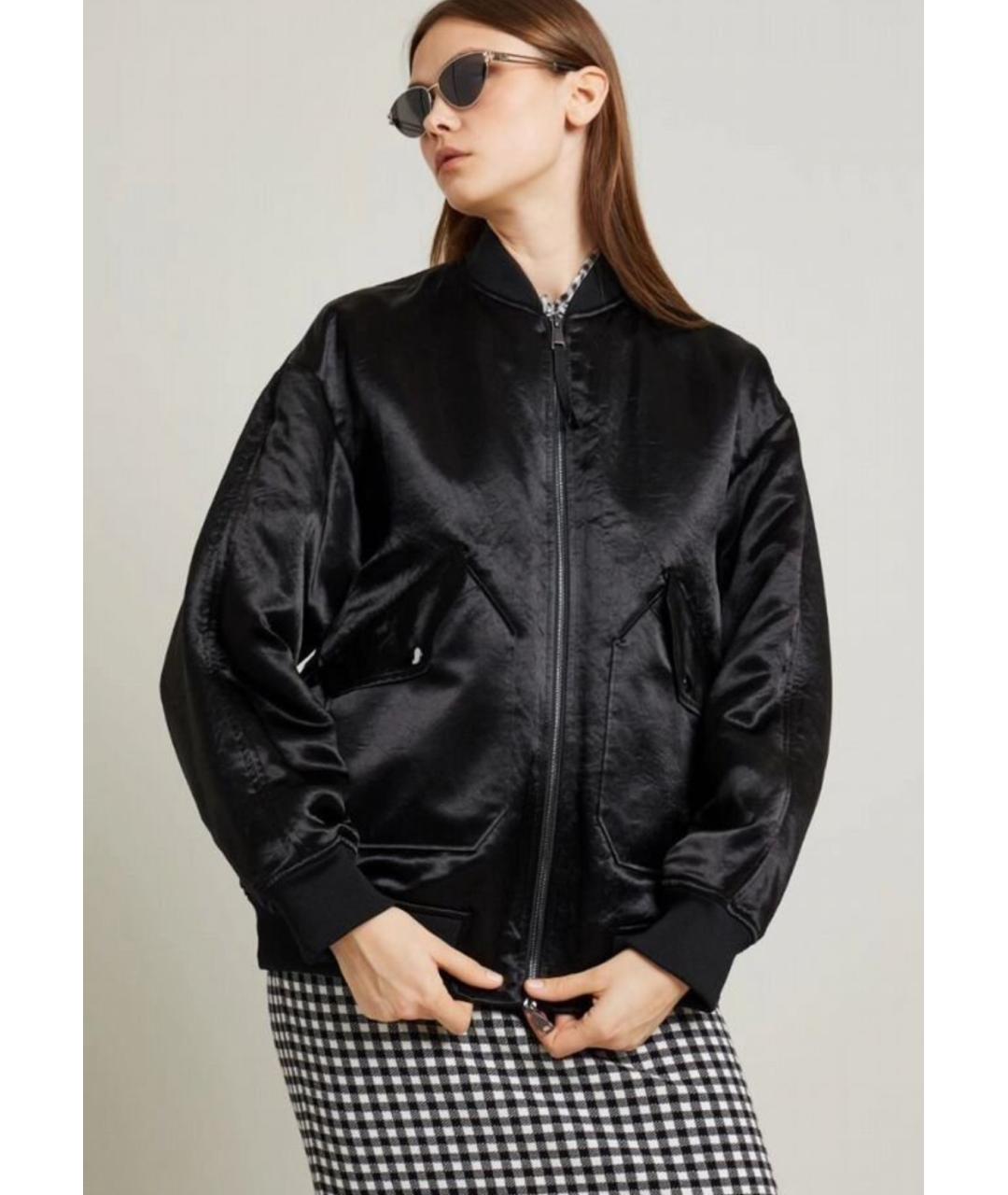 MAX MARA Черная ацетатная куртка, фото 3