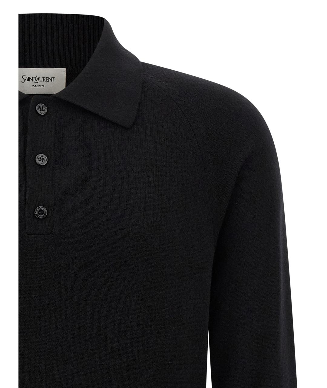 SAINT LAURENT Черный шерстяной джемпер / свитер, фото 3