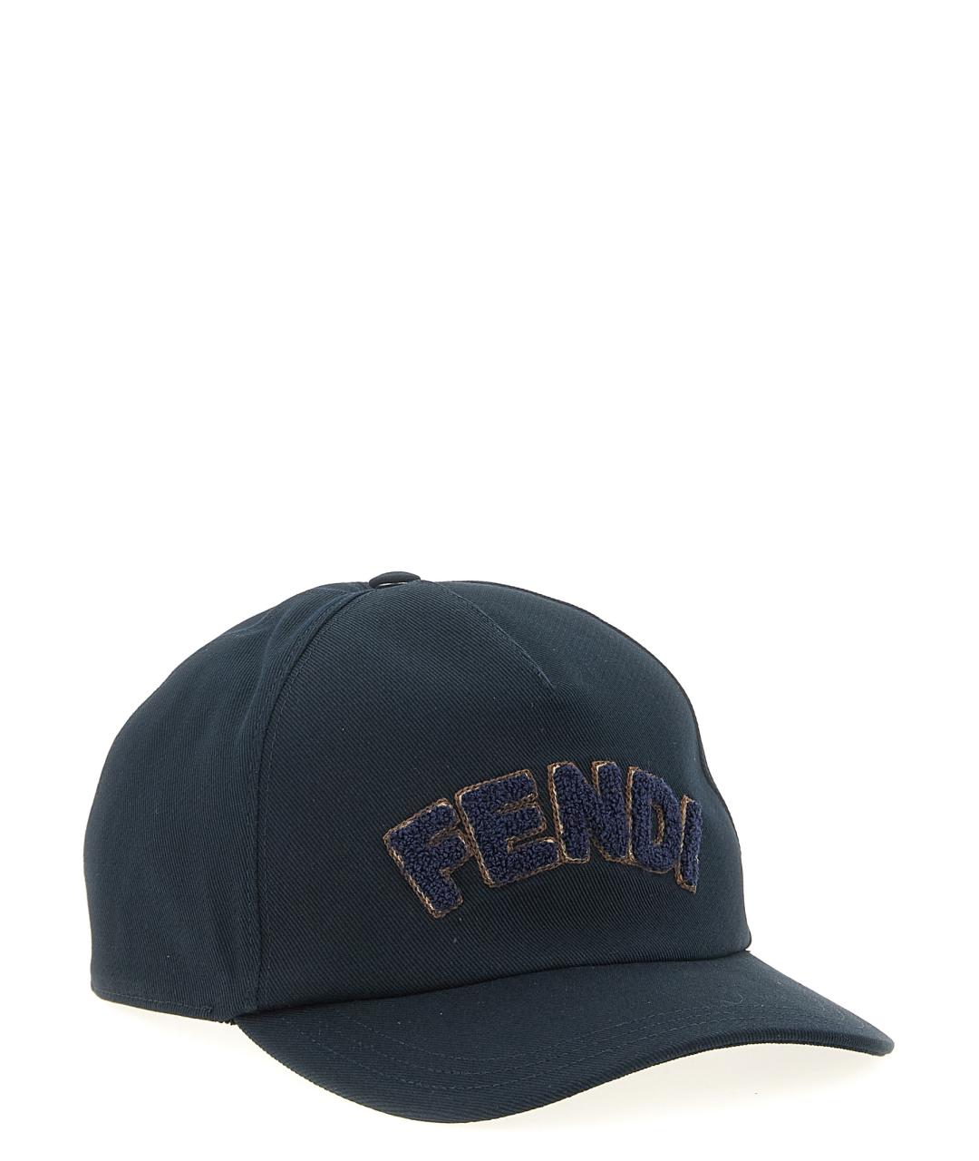 FENDI Темно-синяя хлопковая кепка/бейсболка, фото 2