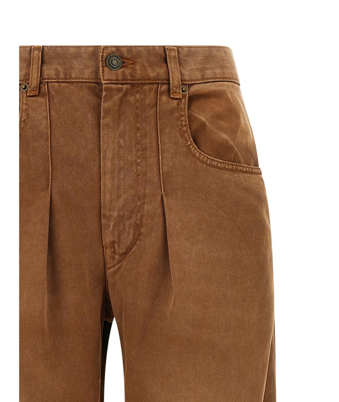 ISABEL MARANT Коричневые прямые джинсы, фото 3