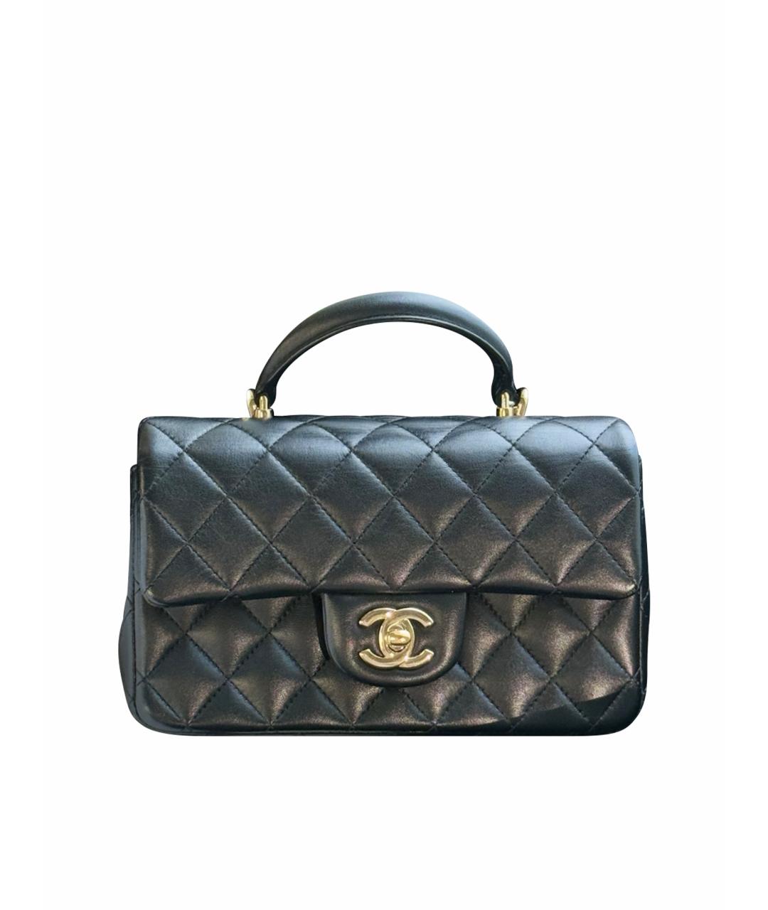 CHANEL Черная кожаная сумка тоут, фото 1
