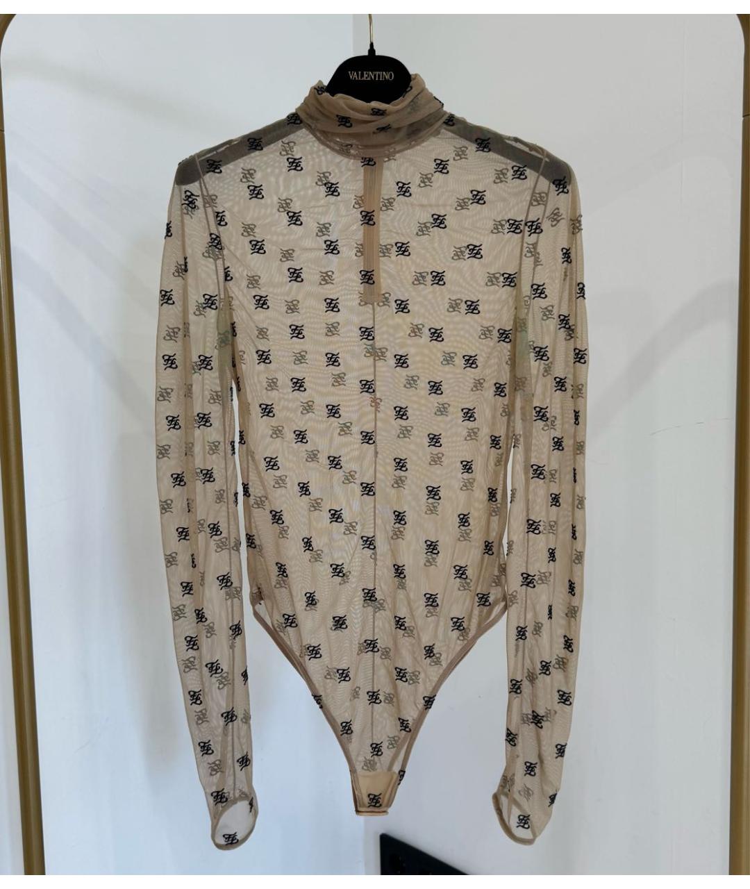 FENDI Бежевое боди, фото 7